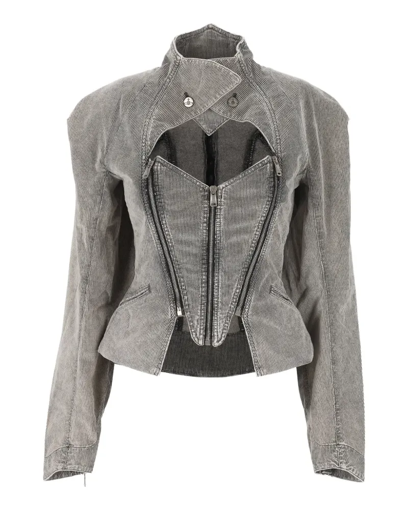 Vivienne Westwood Beetle denim jacket - Grau Grau