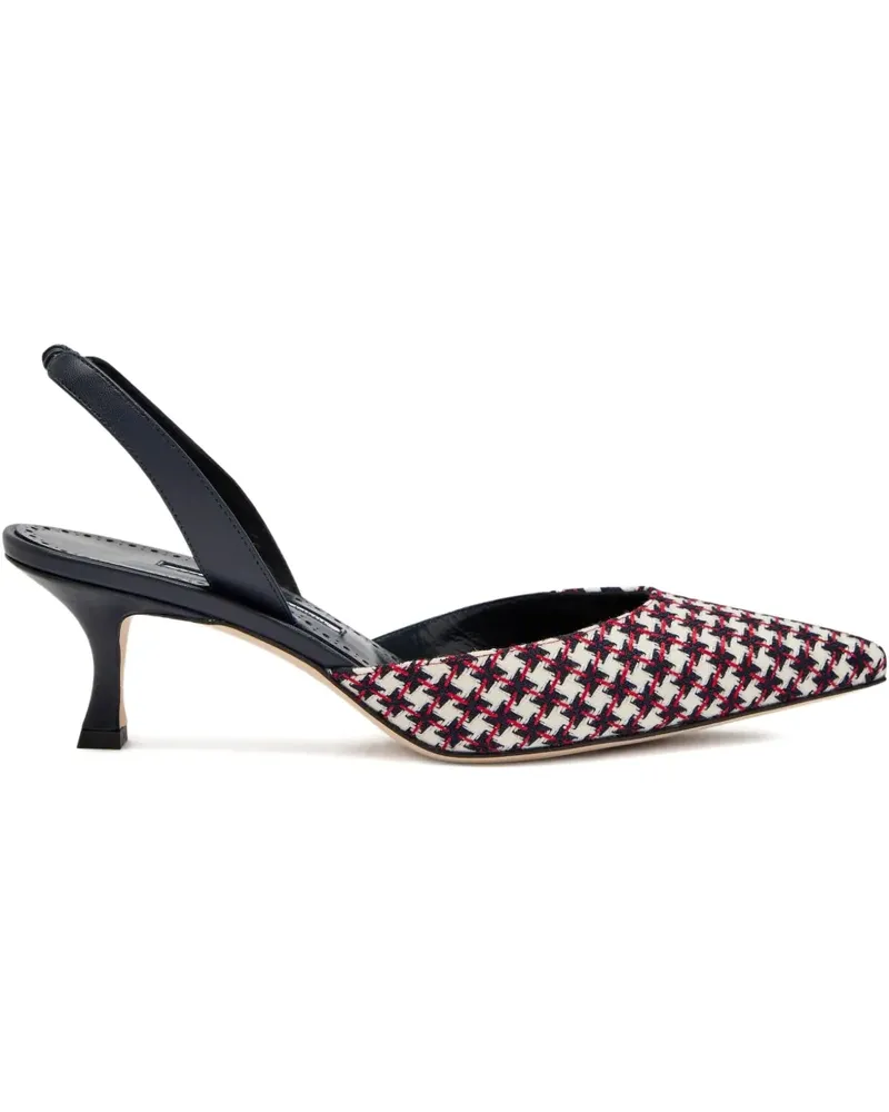 Manolo Blahnik Caroline Slingback-Pumps aus Wildleder 50mm - Rot Rot