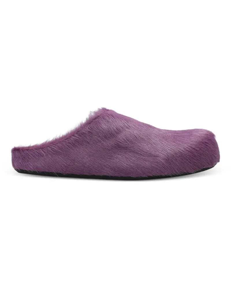 Marni brushed-effect mules - Violett Violett
