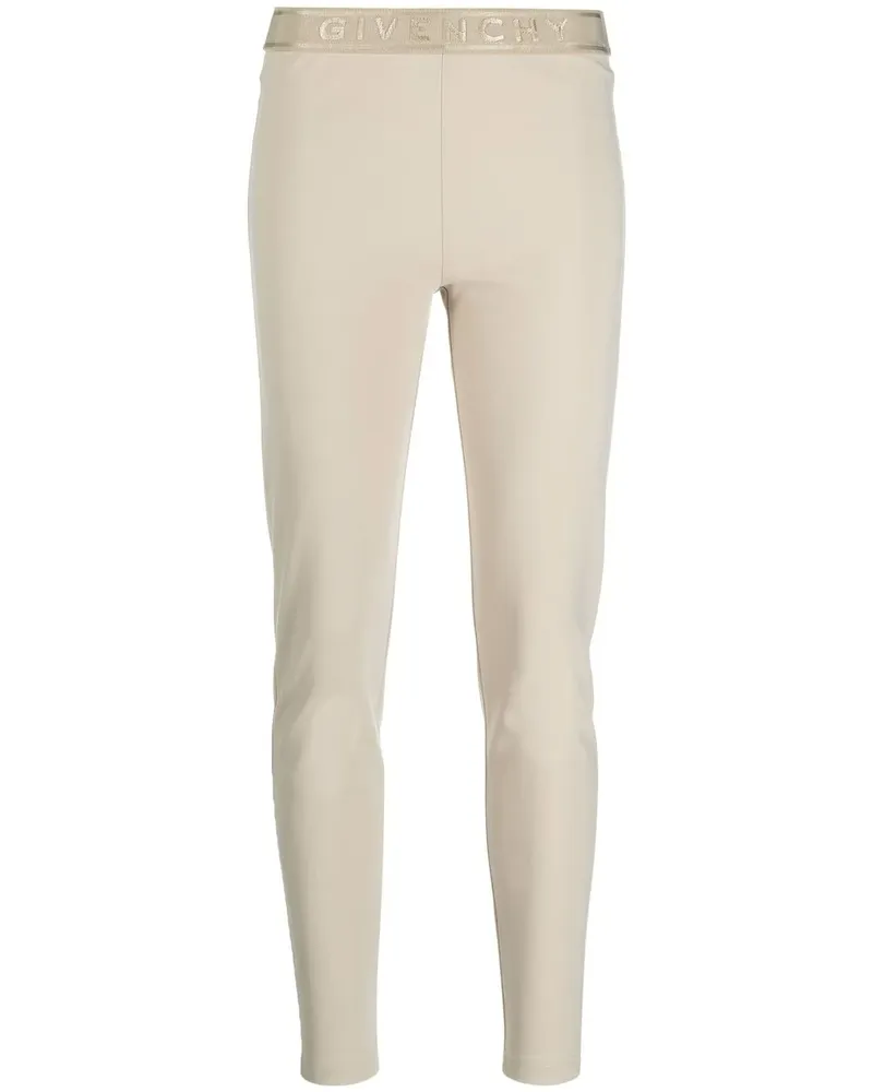 Givenchy Leggings mit Logo-Print - Nude Nude