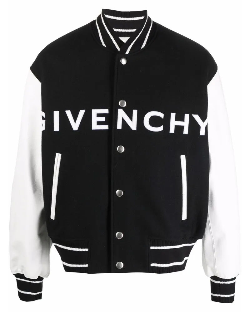 Givenchy Bomberjacke mit Kontrastärmeln Schwarz