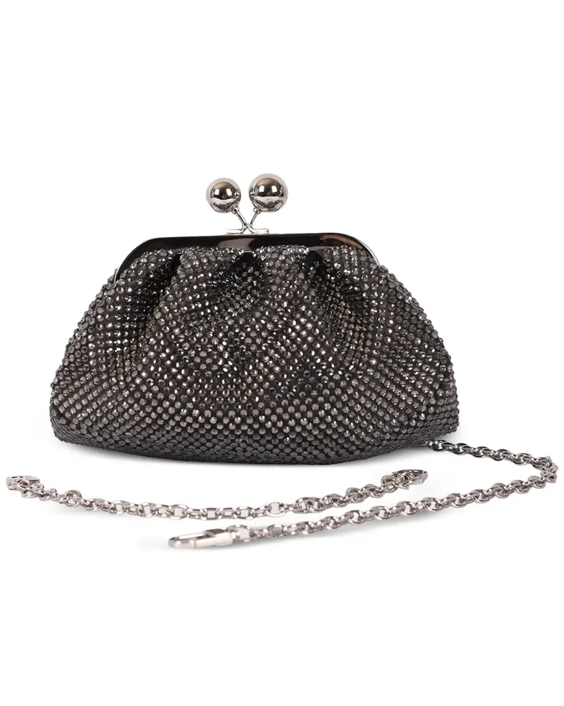 Max Mara Pasticcino Clutch mit Kristallen - Grau Grau