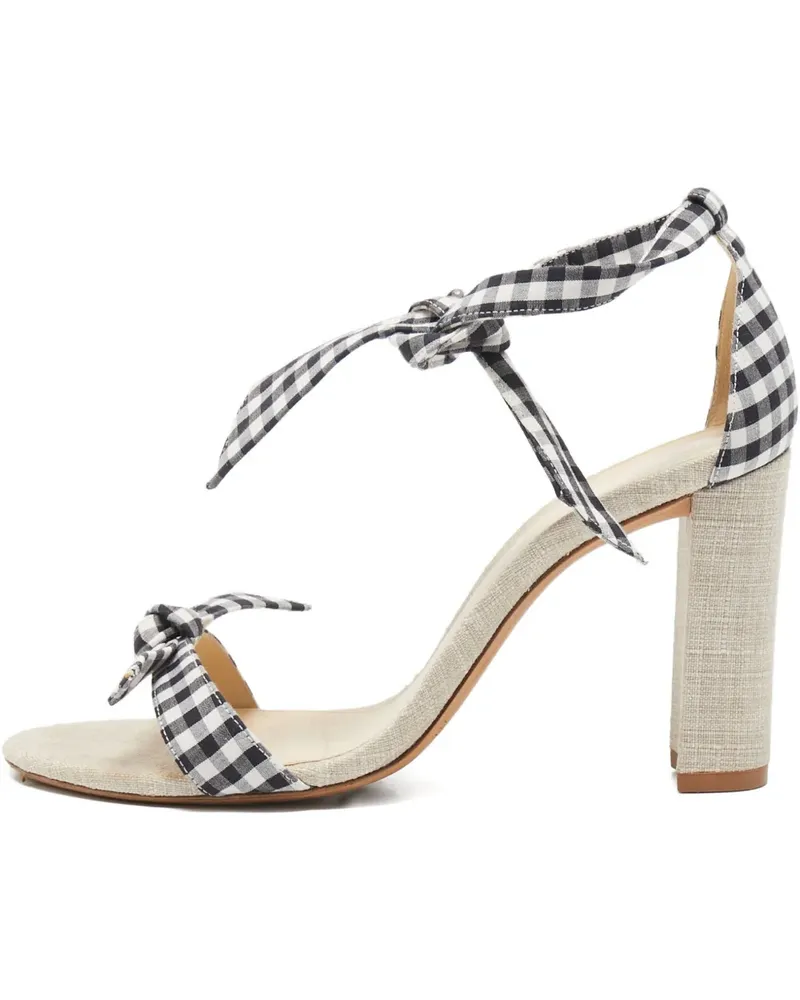 Alexandre Birman Sandalen mit Vichy-Karomuster 100mm - Schwarz Schwarz