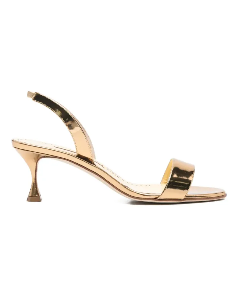 Manolo Blahnik Cupisanpla slingback heeled sandals - Gold Gold