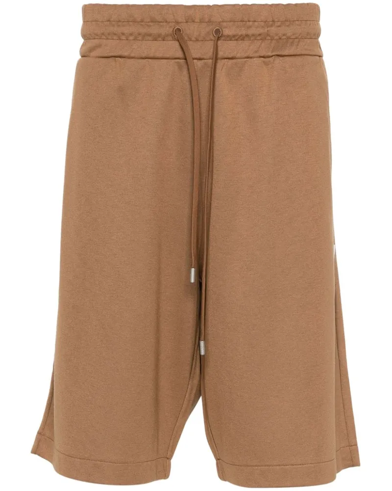 LARDINI Joggingshorts mit Kordelzug - Braun Braun