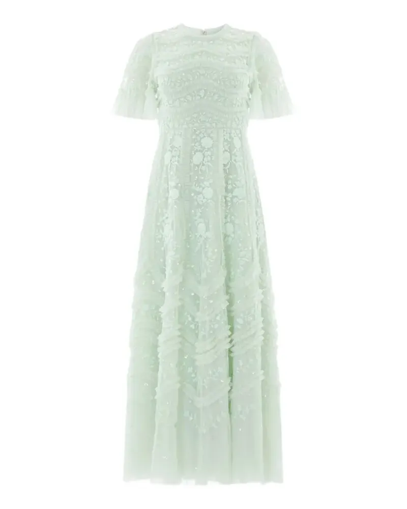 Needle & Thread Gianna ruffled gown - Grün Grün