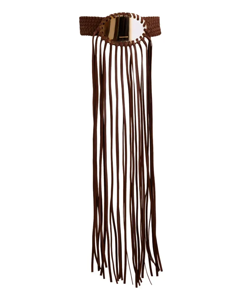Silvia Tcherassi Maya fringed belt - Braun Braun