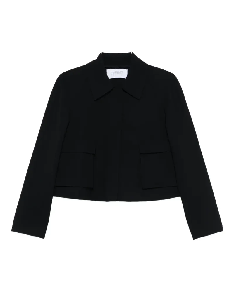 Harris Wharf London polo-collar jacket - Schwarz Schwarz