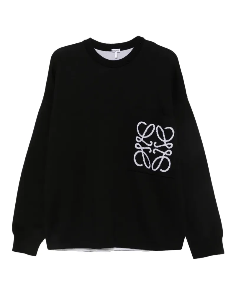 Loewe Anagram pocket sweater - Schwarz Schwarz