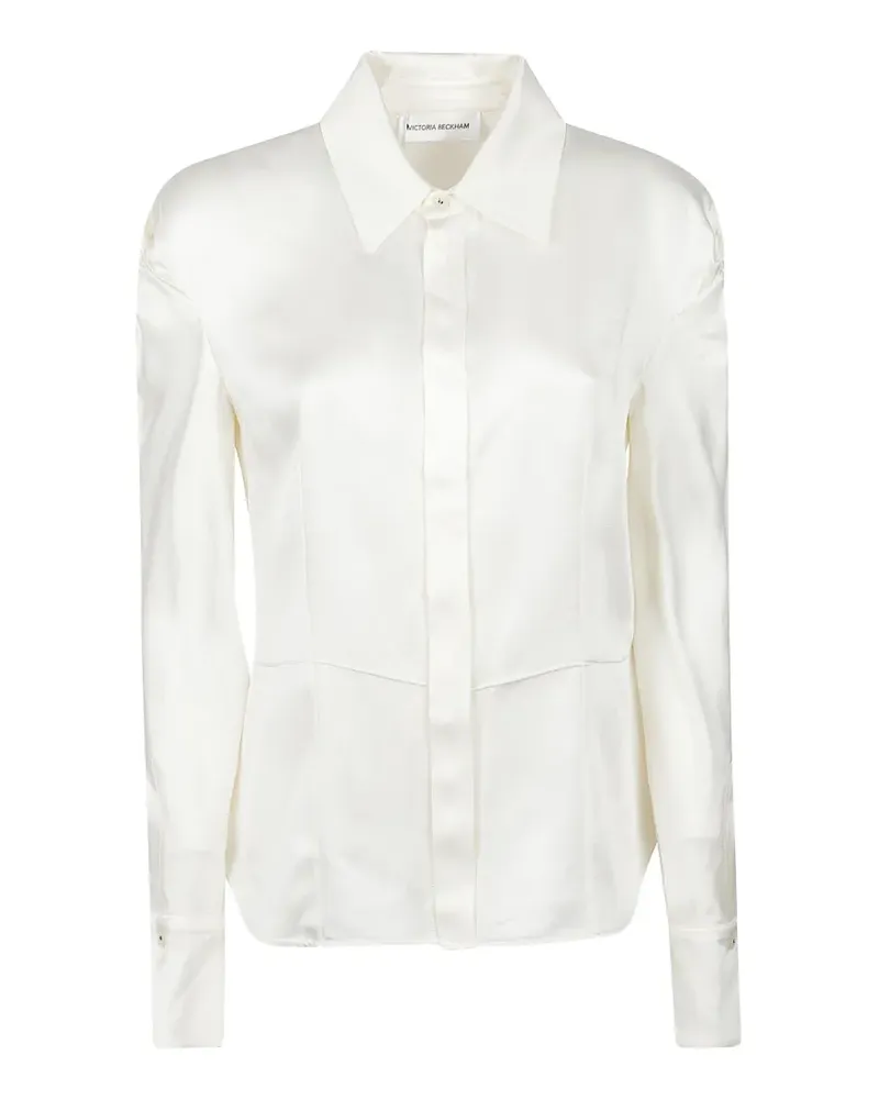 Victoria Beckham satin shirt - Weiß Weiß
