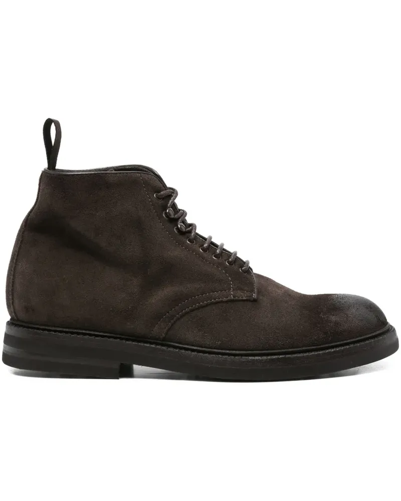 Green George Schnürstiefel aus Wildleder - Braun Braun