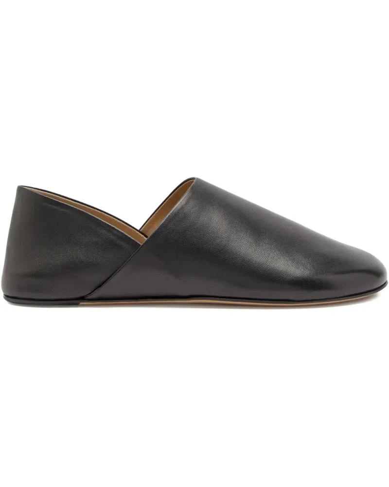 J.W.Anderson leather ballet flats - Schwarz Schwarz