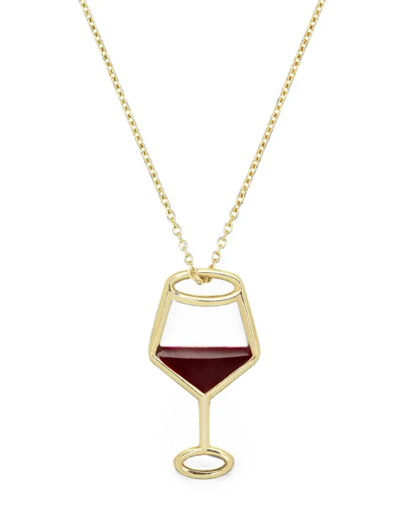Aliita wine-glass-pendant necklace - Gold Gold
