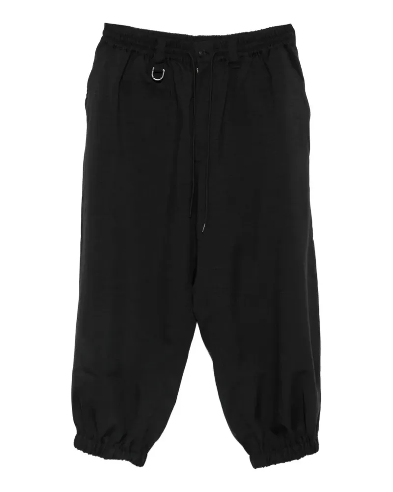 Y-3 drawstring elasticated-cuffs trousers - Schwarz Schwarz