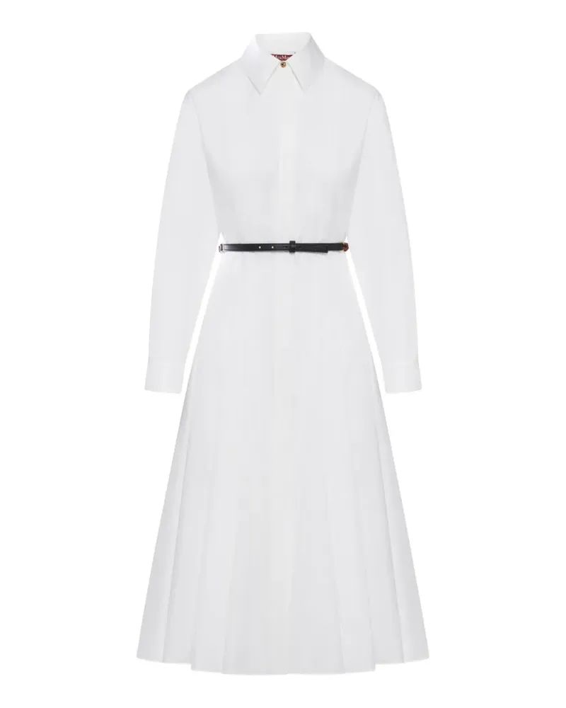 Max Mara belted midi dress - Weiß Weiß