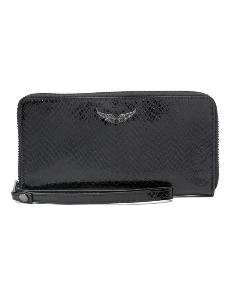 Zadig & Voltaire Compagnon Portemonnaie - Schwarz Schwarz