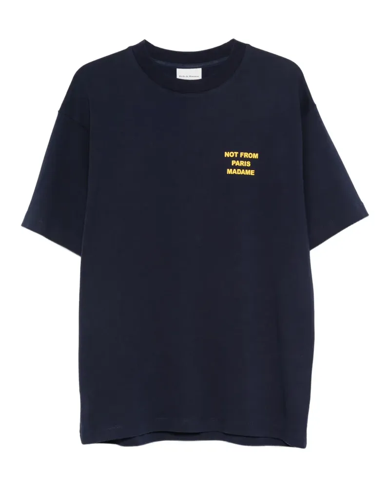 Drôle de Monsieur Not from Paris Madame T-Shirt - Blau Blau