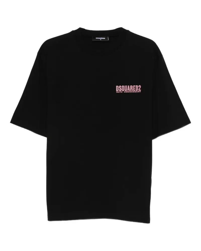 Dsquared2 logo-print T-shirt - Schwarz Schwarz