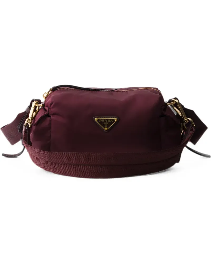 Prada Explore small Re-Nylon and leather shoulder bag - Rot Rot