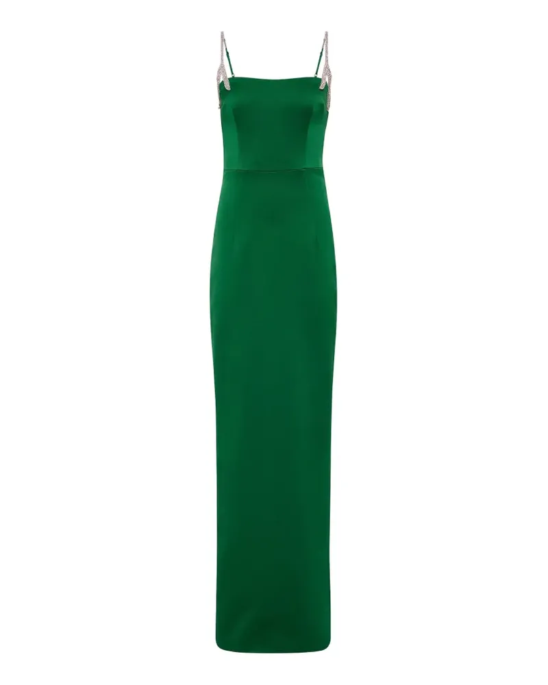 Rachel Gilbert Verziertes Leora Satinkleid - Grün Grün