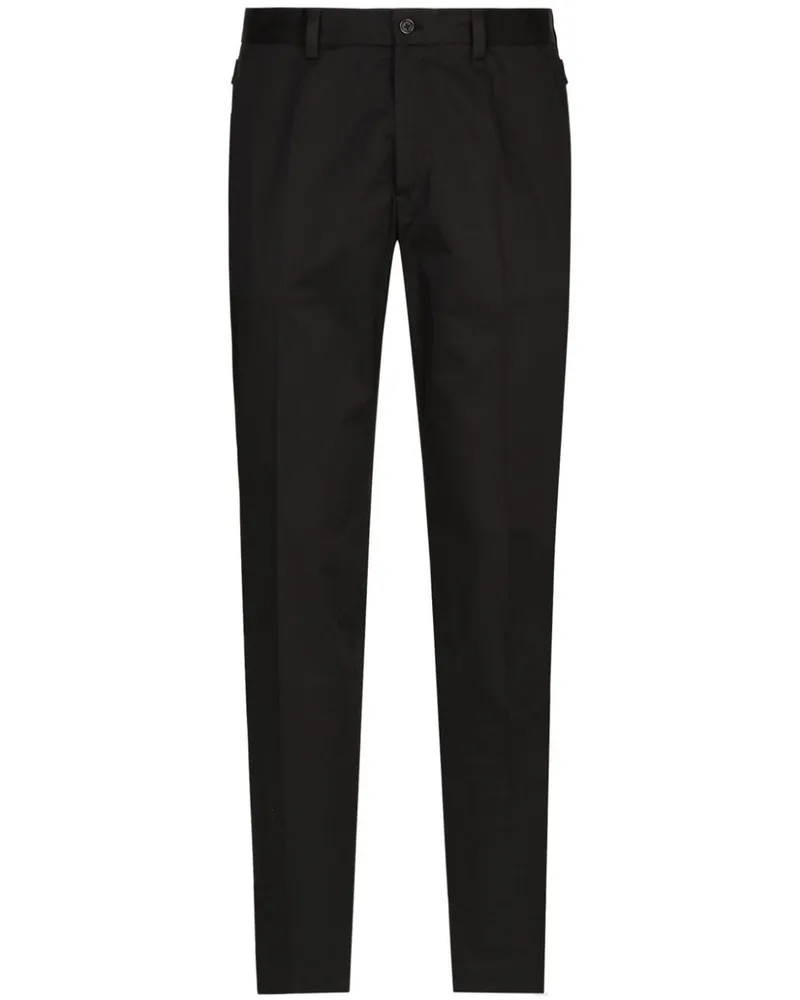 Dolce & Gabbana Klassische Tapered-Hose - Schwarz Schwarz