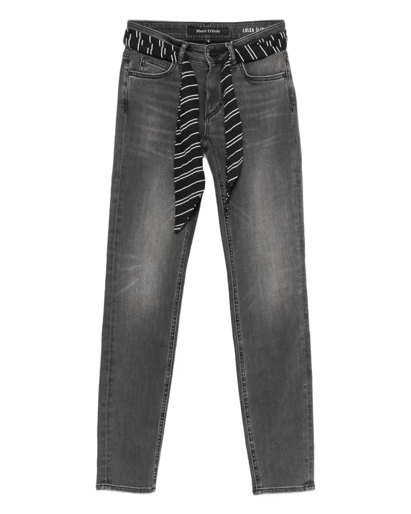 Marc O'Polo Jeans mit gestreiftem Gürtel - Grau Grau