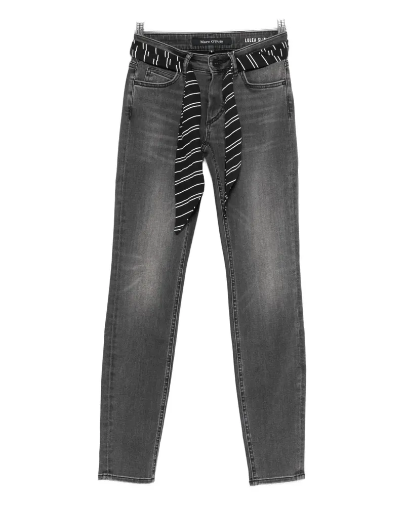 Marc O'Polo striped-belt jeans - Grau Grau