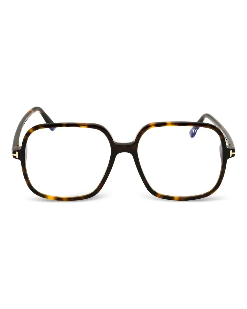 Tom Ford Eckige Oversized-Brille - Braun Braun