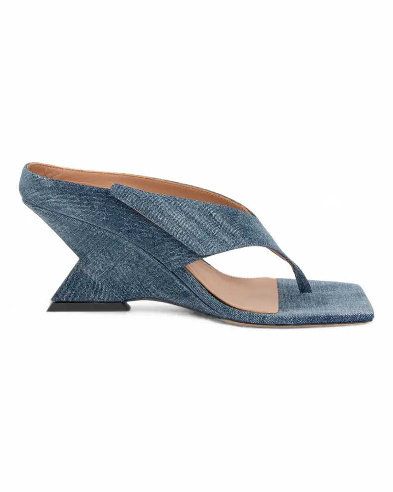 ATTICO Cheope Jeans-Sandalen - Blau Blau