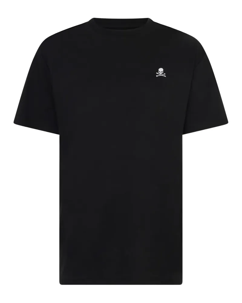 Philipp Plein T-Shirt mit Totenkopf-Stickerei - Schwarz Schwarz