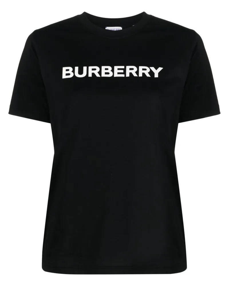 Burberry T-Shirt mit Logo-Print - Schwarz Schwarz