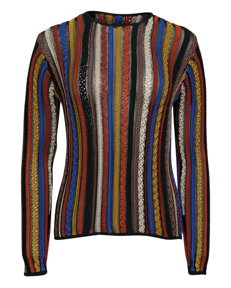 Ulla Johnson Ardith Zoisite striped-pattern top - Schwarz Schwarz