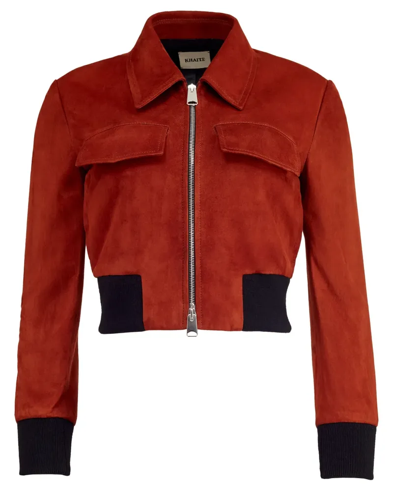 KHAITE The Hector Bomberjacke mit Reißverschluss - Rot Rot