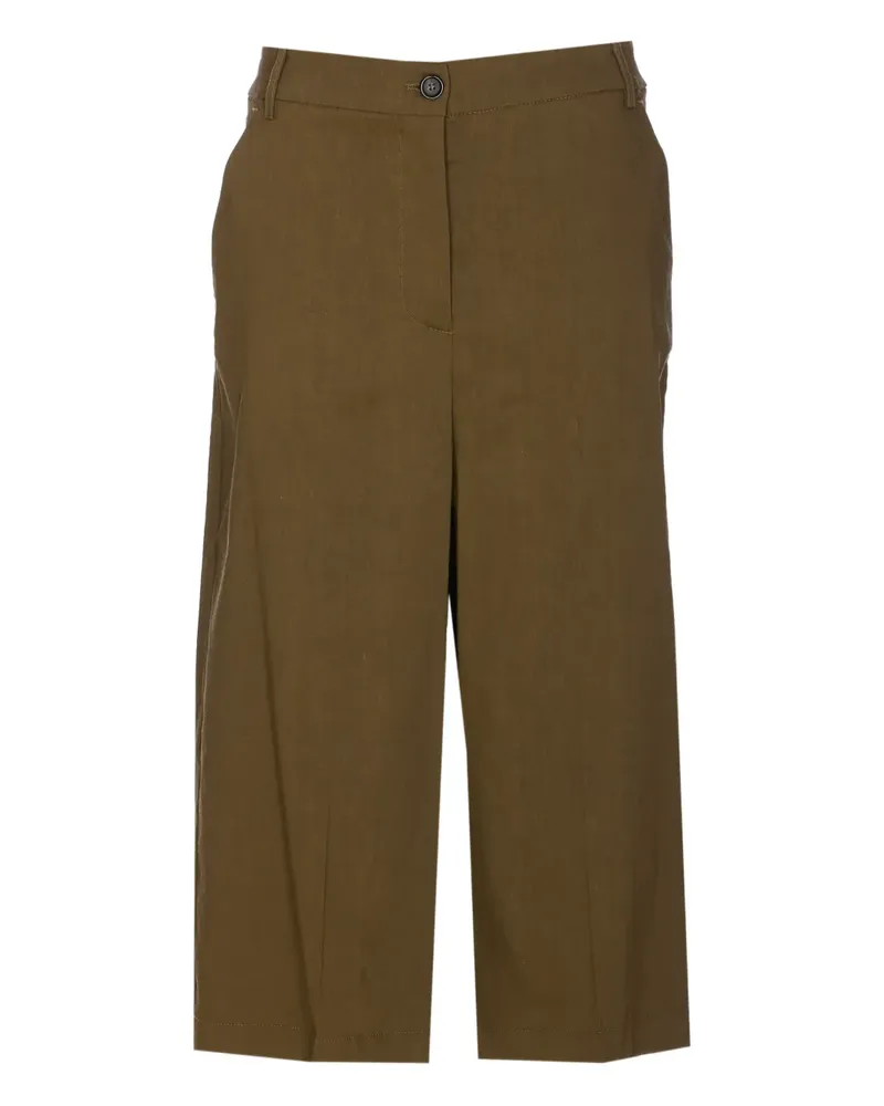 Pinko Shorts mit weitem Bein - Grün Grün