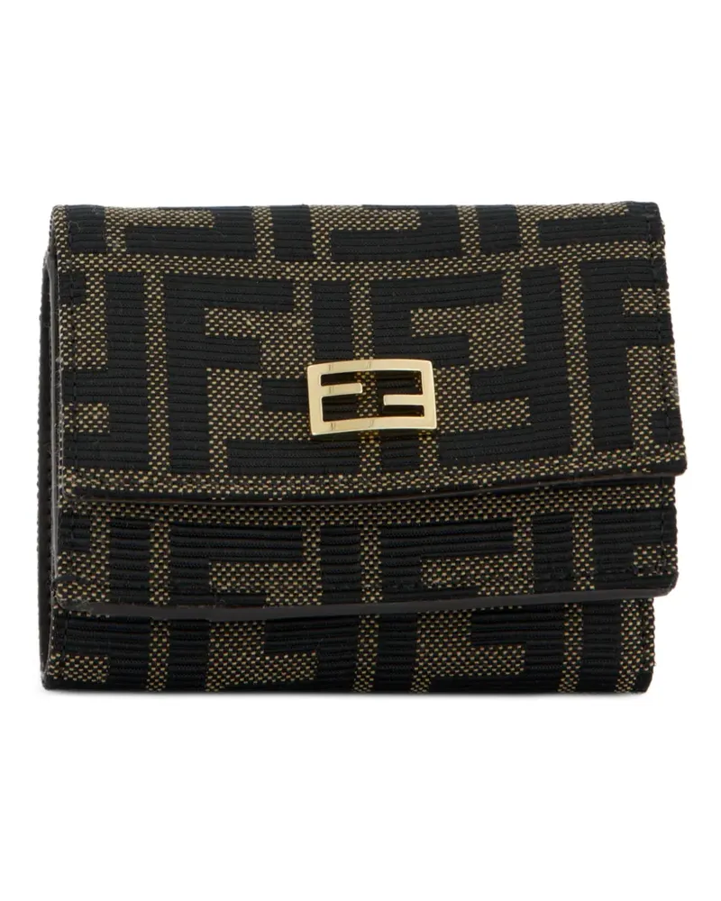 Fendi Trifold Mini-Portemonnaie - Braun Braun