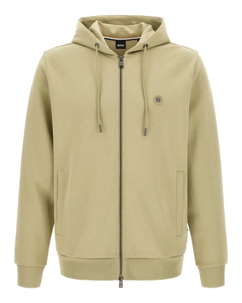 HUGO BOSS Double B Kapuzenjacke mit Monogramm - Nude Nude