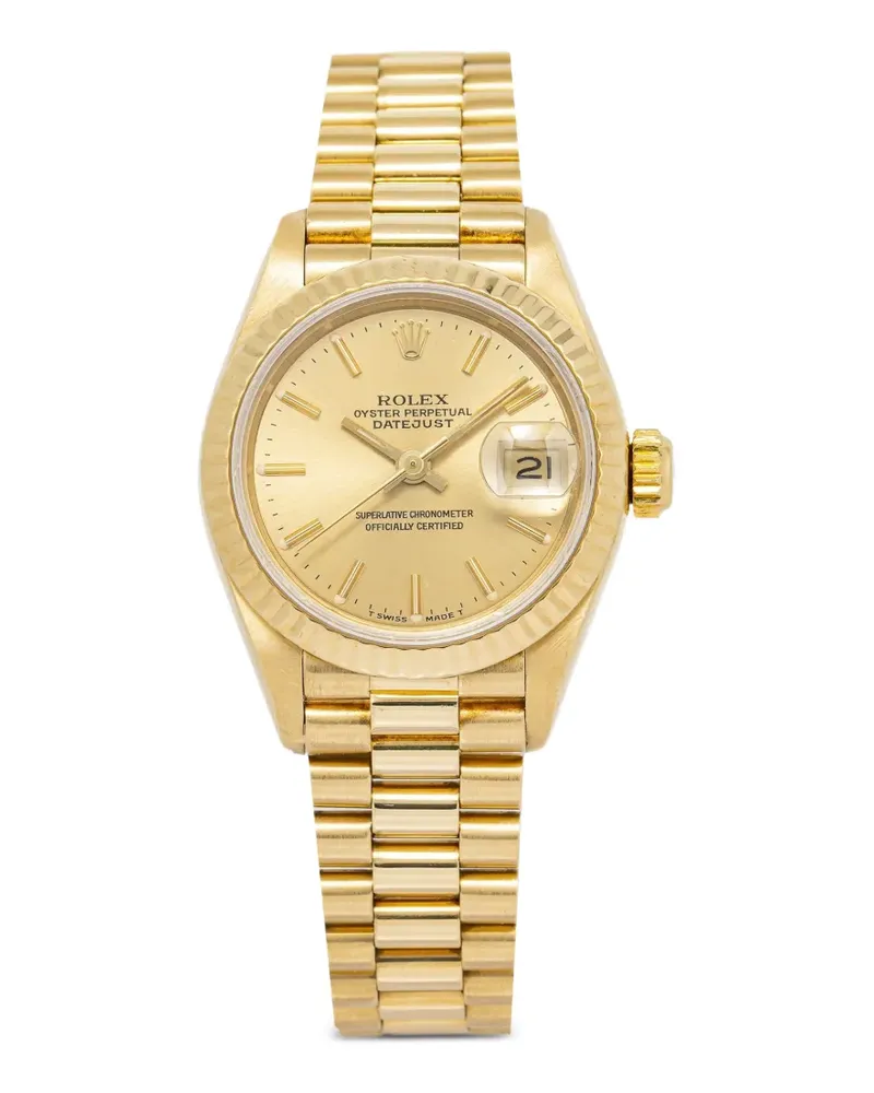 Rolex Datejust fluted bezel 26mm watch - Gold Gold