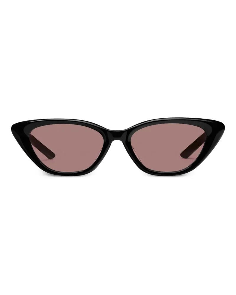 Gentle Monster Mowa 01(R) Cat-Eye-Sonnenbrille mit Sterndetail - Schwarz Schwarz
