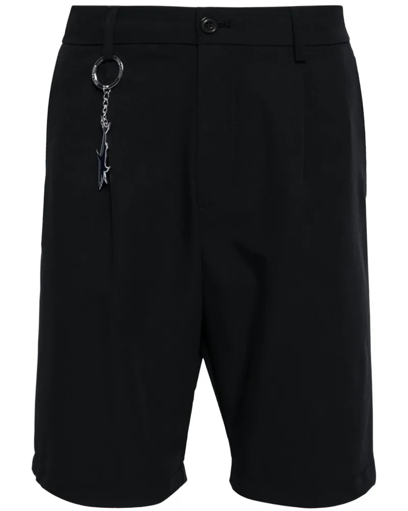 Paul & Shark Chino-Shorts mit Logo-Applikation - Schwarz Schwarz