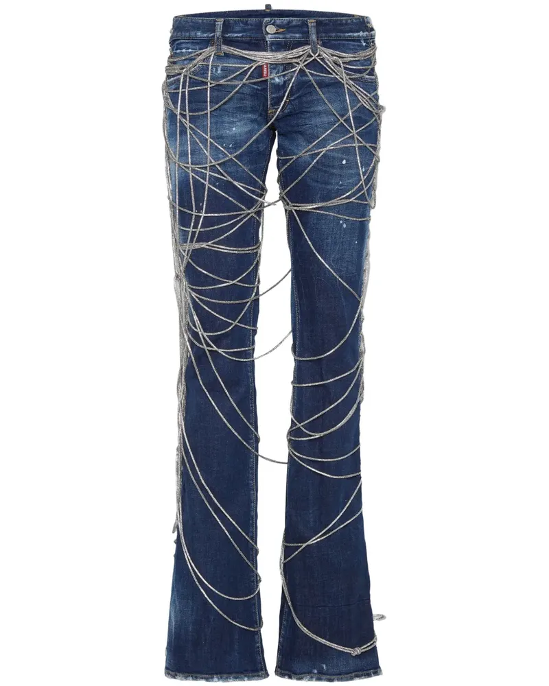 Dsquared2 Jeans mit Schnürung - Blau Blau