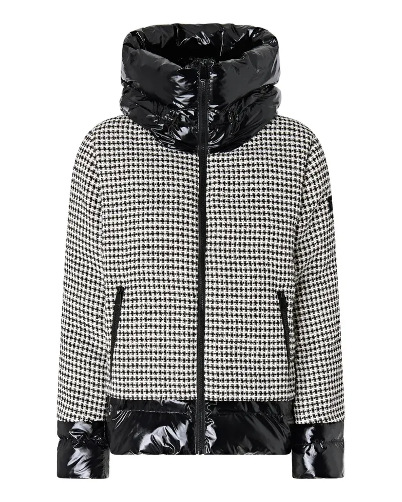 Pinko Daunenjacke aus Tweed und Nylon - Schwarz Schwarz