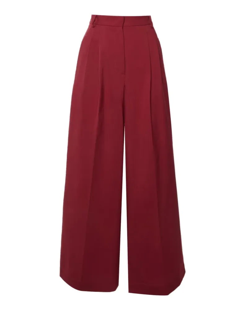Max Mara Hose mit weitem Bein - Rot Rot
