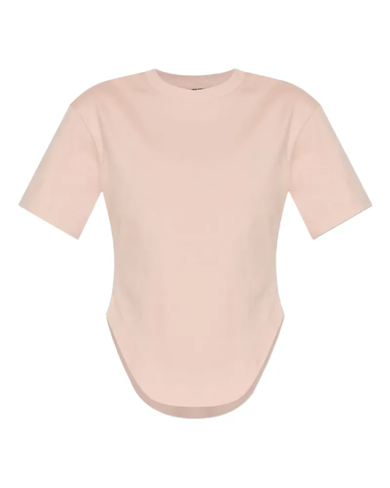 adidas T-Shirt mit Logo-Print - Rosa Rosa