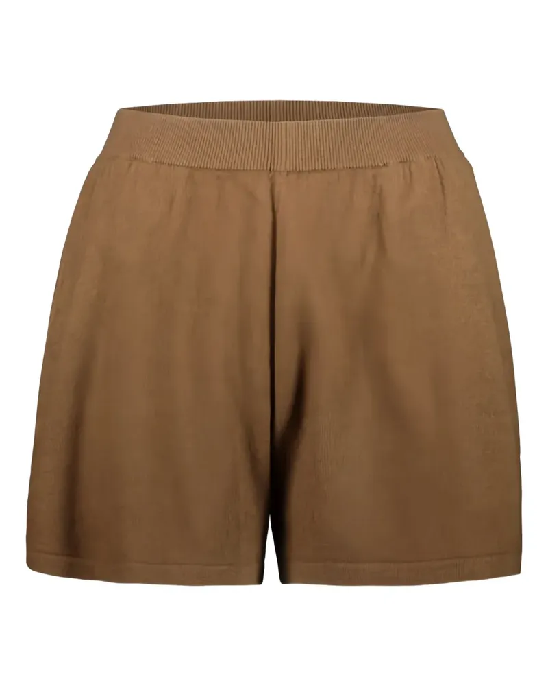 Frenckenberger Gestrickte Shorts mit Stretchbund - Braun Braun