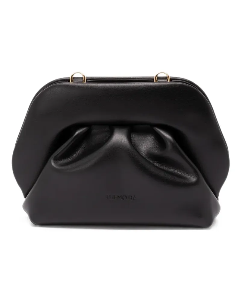 THEMOIRÈ Bios Clutch mit Rüschendetail - Schwarz Schwarz