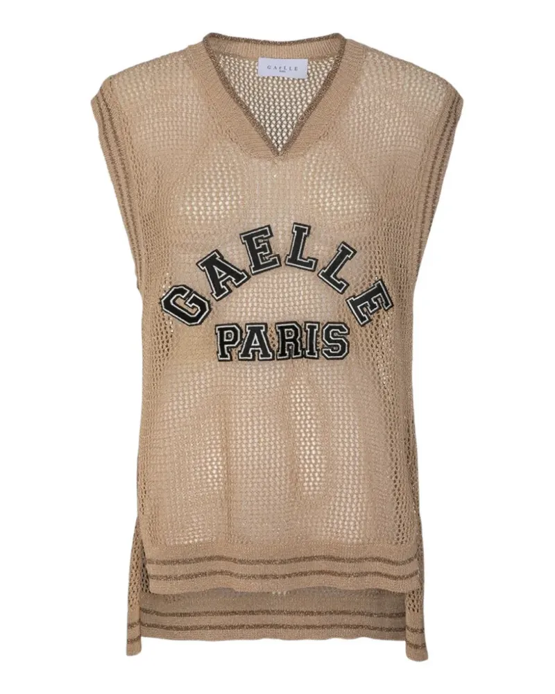 Gaëlle Bonheur Tanktop aus Mesh - Nude Nude