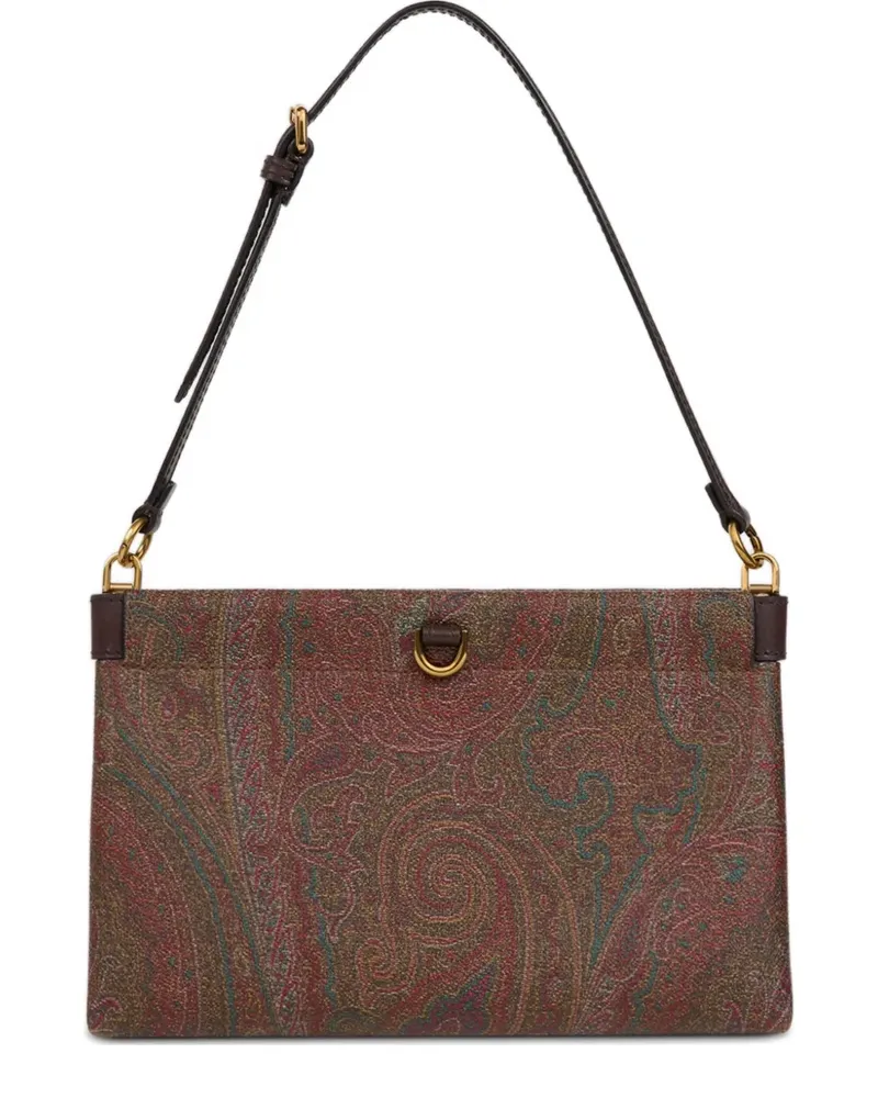 Etro Mini Arnica Schultertasche mit Paisleymuster - Braun Braun