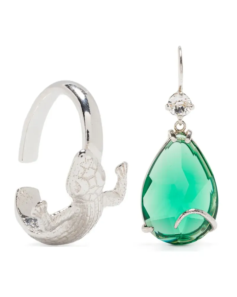 Wouters & Hendrix salamander-motif earrings - Silber Silber
