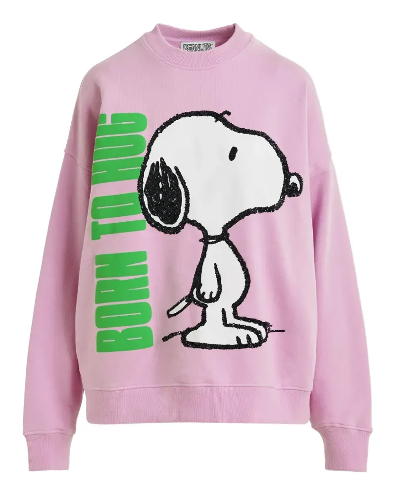 Essentiel Peanuts™ Snoopy sequin-embellished sweatshirt - Rosa Rosa
