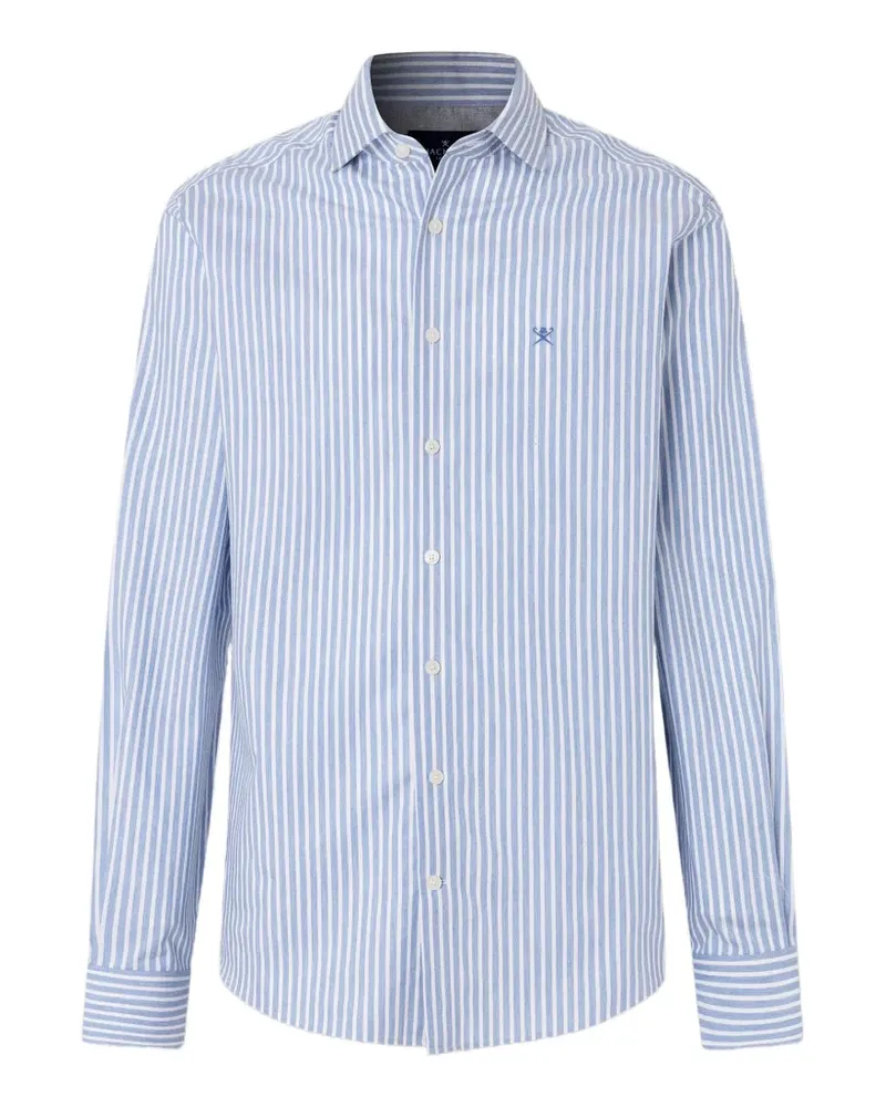 Hackett vertical-stripe long-sleeve shirt - Weiß Weiß